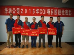 公司对2016年CQI项目进行阶段性总结表彰